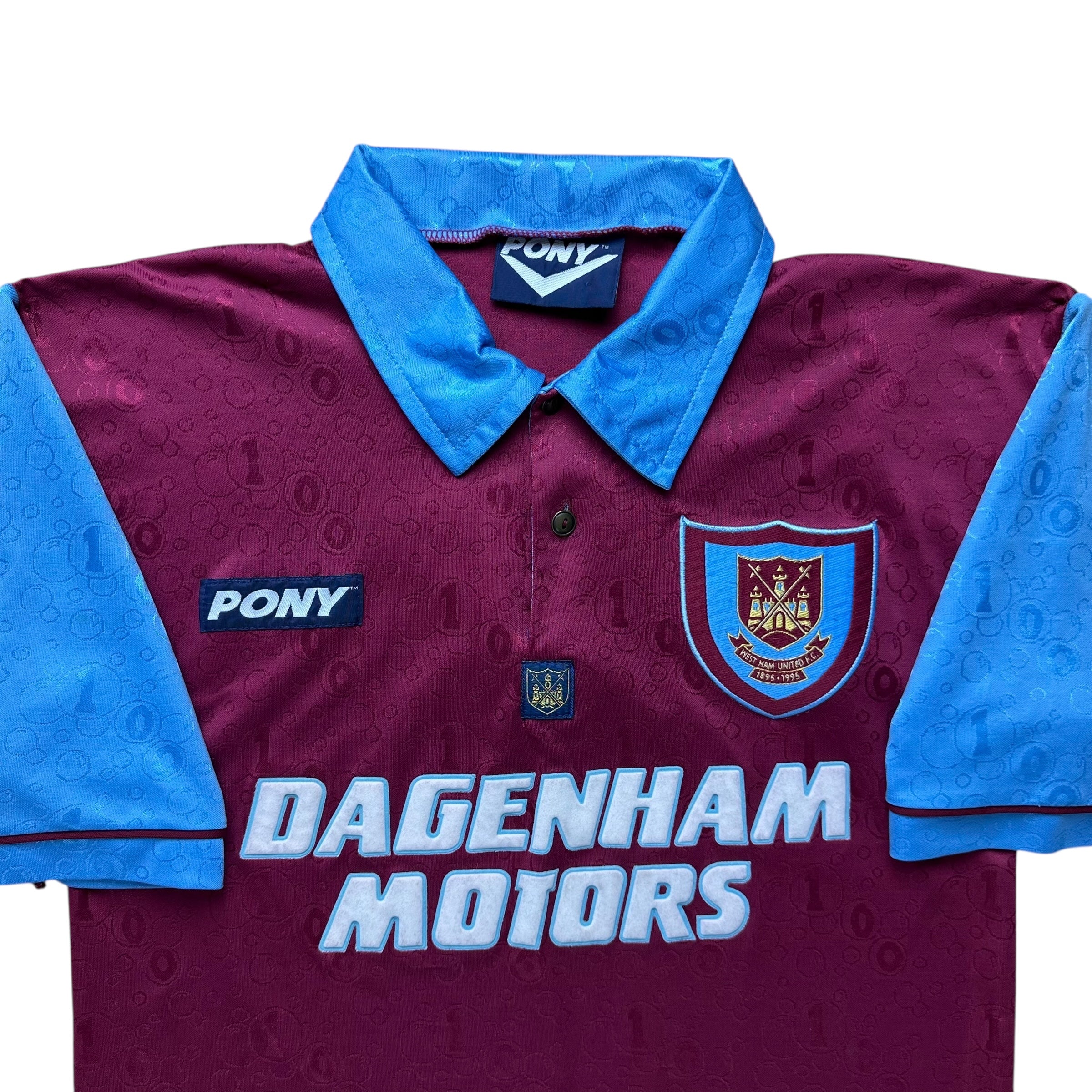 West Ham 1995-97 Home Shirt (S)